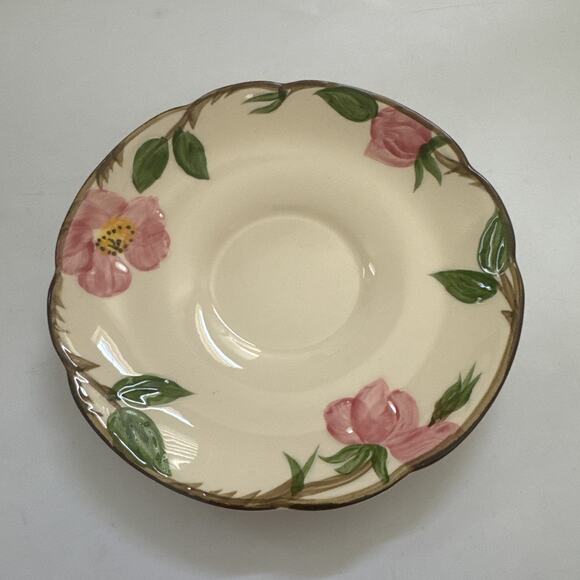 Vintage Franciscan Desert Rose Tea Cups and Saucers USA Made Set of 4 EUC - Picture 4 of 9